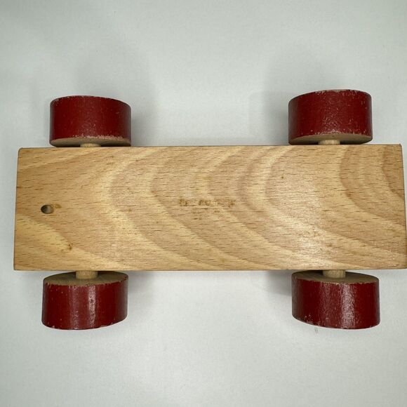 Kay Bojesen Original 1950s Danish Toy Wagon “Family Trip” Colorful Wooden Car - Picture 9 of 9